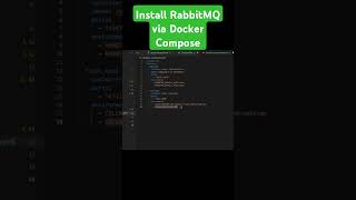 Install RabbitMQ via Docker Compose python tutorial rabbitmq [upl. by Lisan]