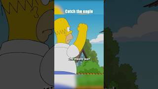 Homer accepts Eagles declaration of war shorts funny simpsons [upl. by Drahsar]