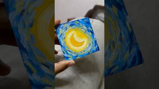 Starry night acrylic acrylicpainting blue starrynight vincentvangogh [upl. by Eirehs]