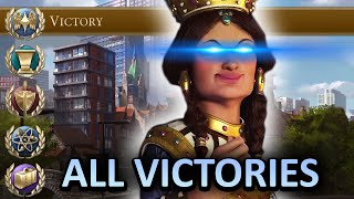 I WON Every Victory Type In One Single Game As Tamar of Georgia In Civ 6 On Deity  Test Of Time Mod [upl. by Enedan56]