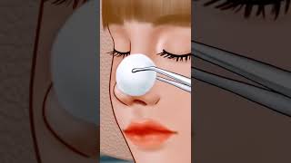 NOSE PIN REMOVAL SKIN CARE asmranimation97 asmr shorts nosetreatment noseshortvideo [upl. by Weil434]