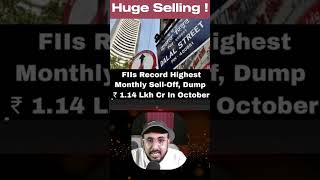 Stock Market is About Dump Hard  Stock Market Latest News Today  Fii Big Selling stockmarketnews [upl. by Simonsen15]