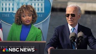 White House press secretary clarifies Bidens garbage comment on Trump supporters [upl. by Crabb414]