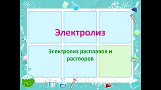 Химия  9 класс  Электролиз [upl. by Yliak]