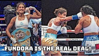 GABRIELA FUNDORA DESTROYS MUCINO TO WIN 1ST WORLD TITLETHE REAL DEAL ONE A VERY DANGEROUS WOMAN [upl. by Sinned]