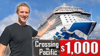 I spent 26 DAYS on a CRUISE SHIP for 1000 My epic transpacific journey and how I did it [upl. by Inalan]