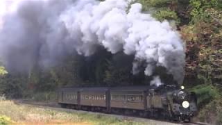 Steam of Tadami Line in Japan Oct 2015 只見線の蒸気機関車 2015年10月 [upl. by Nedyah72]