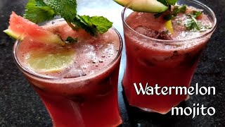 Watermelon mojito  Watermelon drink  how to make watermelon juice at home [upl. by Carolann]