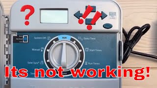 Hunter Sprinkler System Not Working  Simple Fix [upl. by Alyahs91]