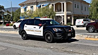 Glendora Police Dept Responding Code 3 [upl. by Eldrida]