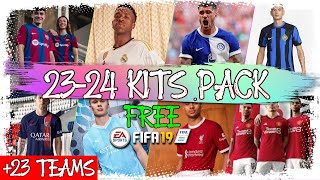 FIFA 19  FREE 2024 KITS FROM EUROPE  ÜCRETSİZ 2024 FORMA YAMASI 25 TEAMS [upl. by Jedidiah738]