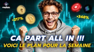 🚀 ALL IN  Crypto cette semaine ⚠️ çà va PETER [upl. by Adamis]