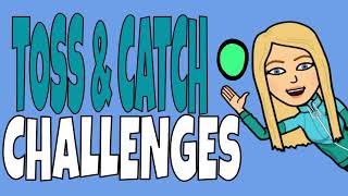 Toss amp Catch Challenges PE ActivityWarm Up with Voice Over [upl. by Saeger946]