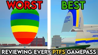 Reviewing EVERY GAMEPASS in PTFS Roblox [upl. by Ime]