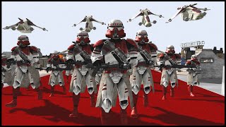 ORDER 66 on the Senate Chambers  Men of War Star Wars Mod Battle Simulator [upl. by Anelrahc]