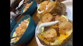 Shrimp and Bacon Baked Potatoes [upl. by Nerland551]