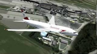 FSX  Austrian Airlines Boeing 777 [upl. by Ojyllek]