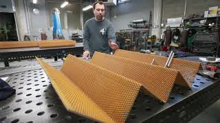 Perforated Ribbon Stair Fabrication [upl. by Armstrong465]