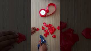 Handmade DIY Ribbon rose flowers viralvideo shots made craft [upl. by Eedrahc]