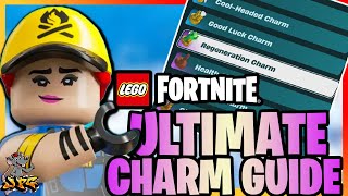 LEGO FORTNITE Ultimate Guide To Charms  How To Unlock Them All And What They Really Do [upl. by Aicnilav]