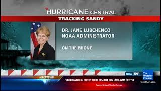 TWC  Allentown PA HD Local Forecast Hurricane Sandy October 2012 2 [upl. by Kyred]