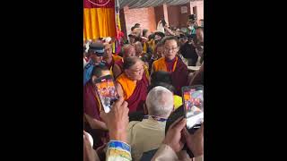 HH the Sakya Trichen Rinpoche In Kathmandu today for the lamdri teachings [upl. by Hpejsoj]