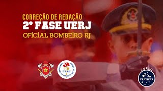 CORREÇÃO DE REDAÇÃO  PROVA DE OFICIAL BOMBEIRO CBMERJ  2ª FASE UERJ 2020 [upl. by Jerroll]