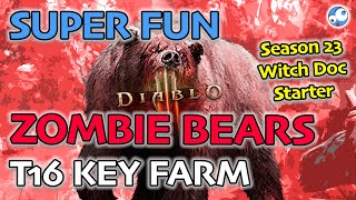 Super Fun Zombie Bears T16 Witch Doctor Hell Tooth Build Diablo 3 Season 23 Patch 270 [upl. by Leuams104]