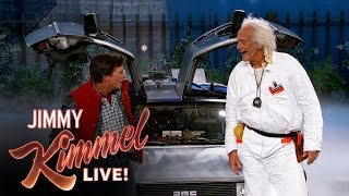 Marty McFly amp Doc Brown Visit Jimmy Kimmel Live [upl. by Orelle184]