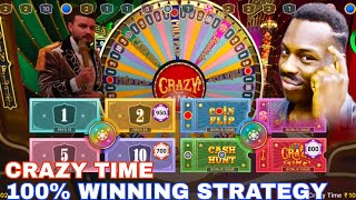 Crazy time 100 winning Strategy  Indian Crazy Time tips  popular game  online earning game [upl. by Razatlab]