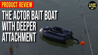 My First Bait Boat  The Actor Bait Boat with Deeper Pro  for Carp Fishing [upl. by Ineslta]