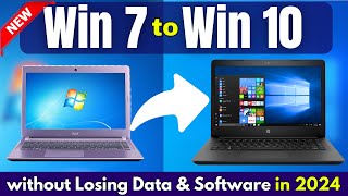 in 2024 Upgrade Windows 7 to Windows 10 without Losing Data for FREE [upl. by Anialahs612]