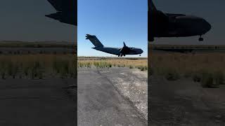 USAF Boeing C17 GLOBEMASTER Landing at Grant County Airport MWH  Plane Spotting [upl. by Beale]