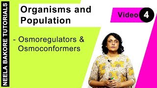 Biology For NEET amp AIIMS  Organisms and Population  Osmoregulators and Osmoconformers [upl. by Katt]