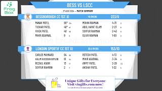 Bessborough CC 1st XI v London Sportif CC 1st XI [upl. by Allehcram]