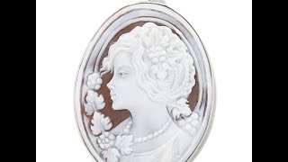 MM Scognamiglio Lady Flowers Cameo PinPendant [upl. by Amiarom]