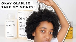 SO I TRIED OLAPLEX NO 3 ON MY 4C HAIR  Is it worth the hype [upl. by Corney841]