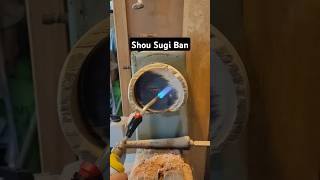 Técnica Shou Sugi Ban YakiSugi utilizada em cumbuca torneada manualmente diy woodworking hands [upl. by Dolph]