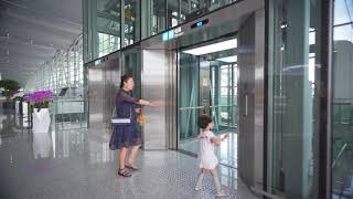 China Guangzhou Airport Schindler elevator [upl. by Trinidad]