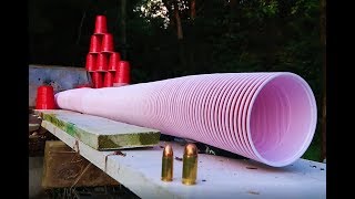 9mm VS 45 ACP  How Many Solo Cups to Stop a Bullet [upl. by Brandes]