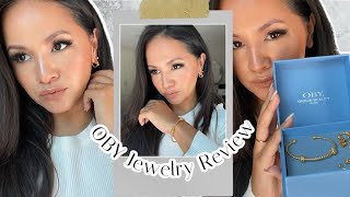 OBY Jewelry  Gorgeous Sustainable 18Karat Gold Jewelry Review [upl. by Yenffad446]