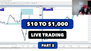 Live Trading NAS100 GBPUSD  10 to 1000 PART 2  FOREX [upl. by Adnimra717]