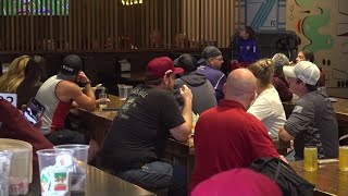 Flatstick Pub hosts thrilling Apple Cup watch party in Spokane [upl. by Nilhsa]