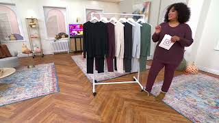 Barefoot Dreams CozyChic Lite Pullover Luxe Lounge Pant Set on QVC [upl. by Brindle748]