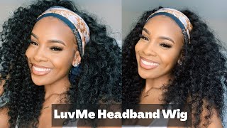 NATURAL DEEP WAVE HEADBAND WIG  BEGINNER FRIENDLY SUPER QUICK AND EASY  LUVME HAIR [upl. by Allerym556]