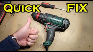 PARKSIDE drill QUICK FIX No power [upl. by Eupheemia]