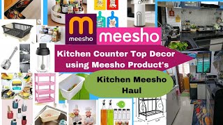 Huge Meesho Haul  Kitchen Counter Top Organizations amp Decor Product  Meesho Haul  kitchen decor [upl. by Ainala]