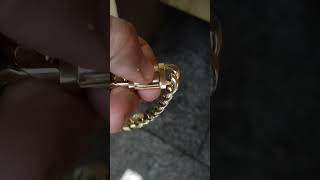 Cuban bracelet in yellow gold [upl. by Pape]