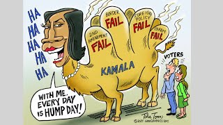 CARTOONS ELECTION DEBATE KAMALA JULY 27 TRUMP comedy satire trump kamala cartoons [upl. by Volnak336]