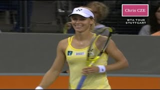 Elena Dementieva v Amelie Mauresmo 2007 Stuttgart 1R highlights [upl. by Nylidam620]